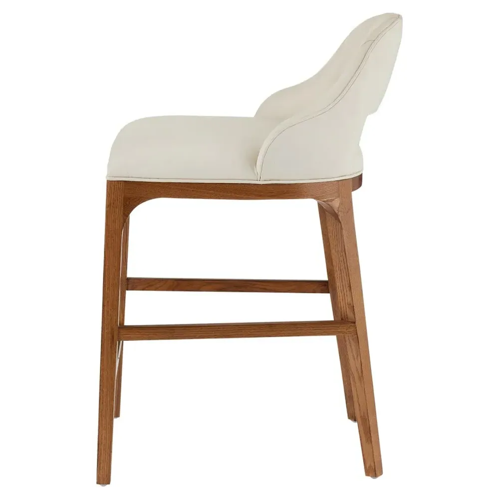 Camila Counter Stool - Cream, Oak