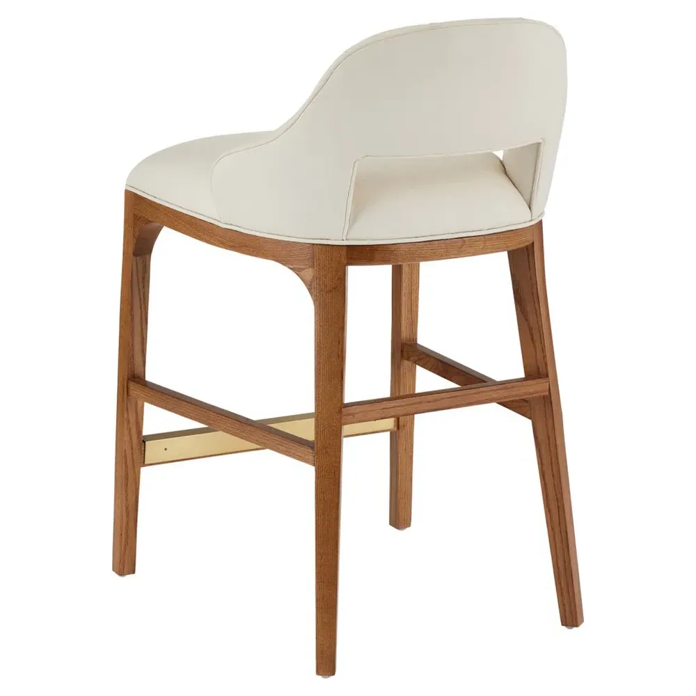 Camila Counter Stool - Cream, Oak