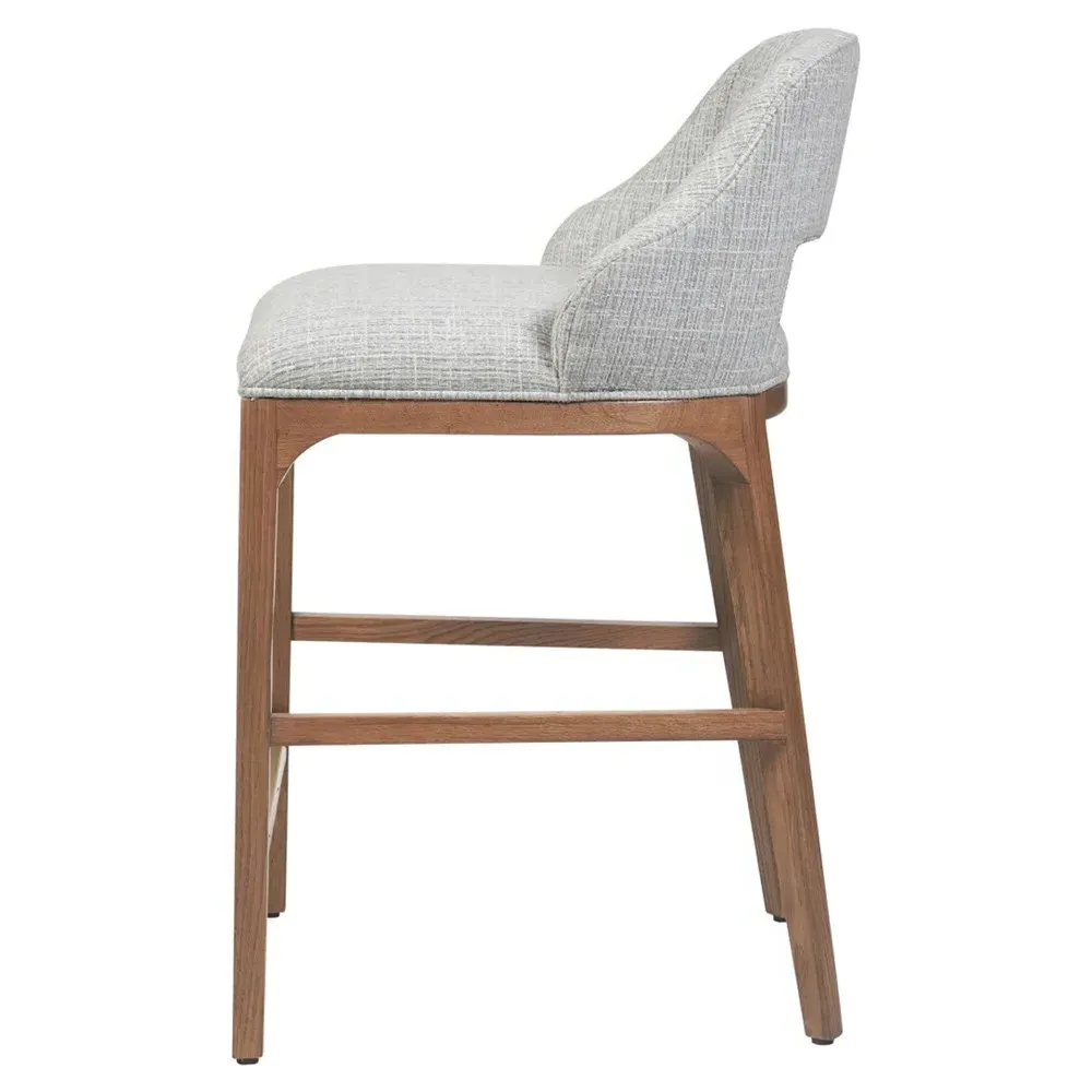 Camila Counter Stool - Grey, Oak