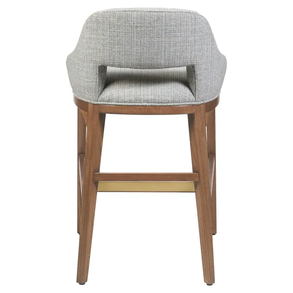 Camila Counter Stool - Grey, Oak