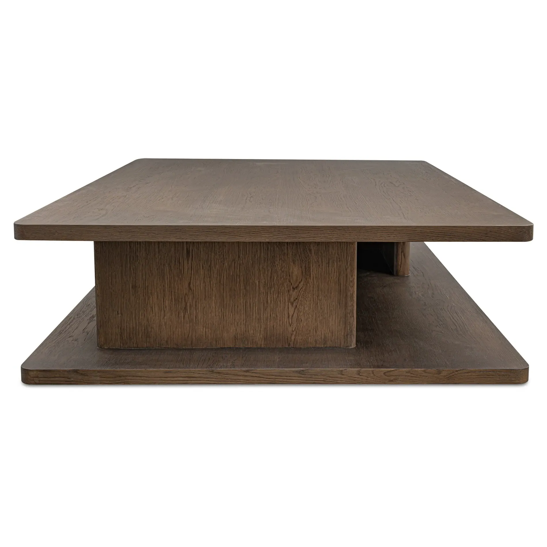 Camilla 2 Tier Rectangular Coffee Table - Brown, Oak