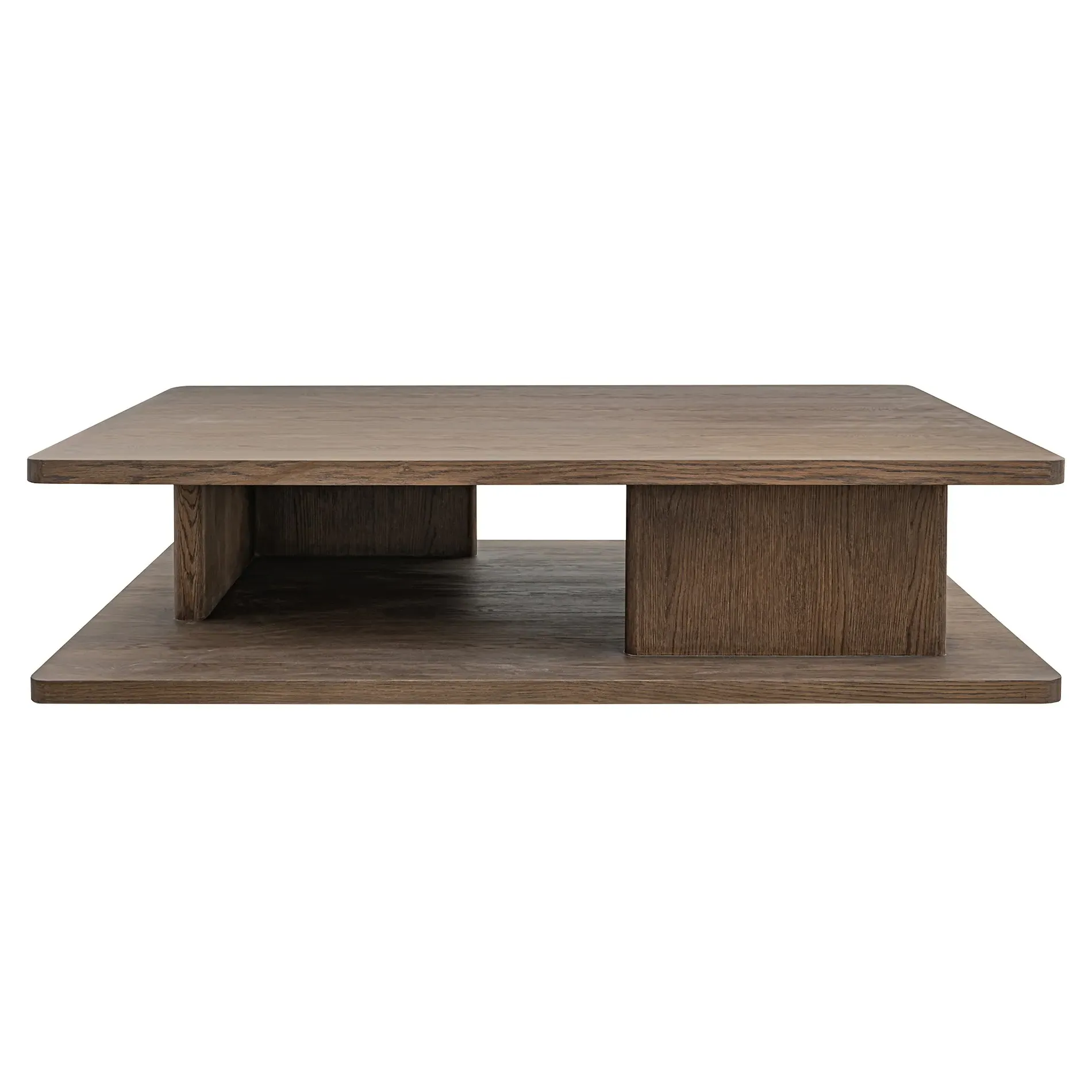 Camilla 2 Tier Rectangular Coffee Table - Brown, Oak