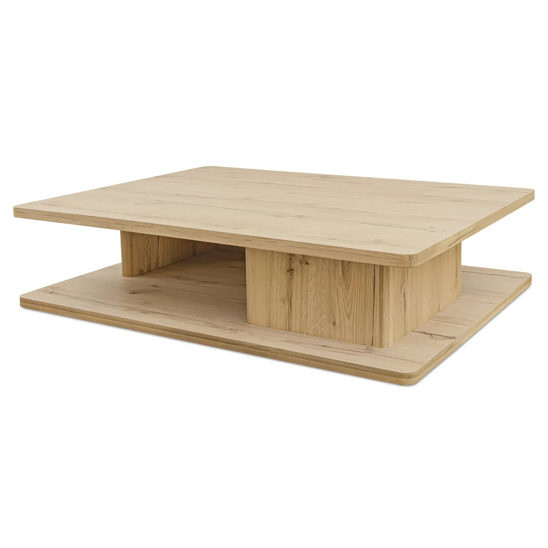 Camilla 2 Tier Rectangular Coffee Table - Light Oak