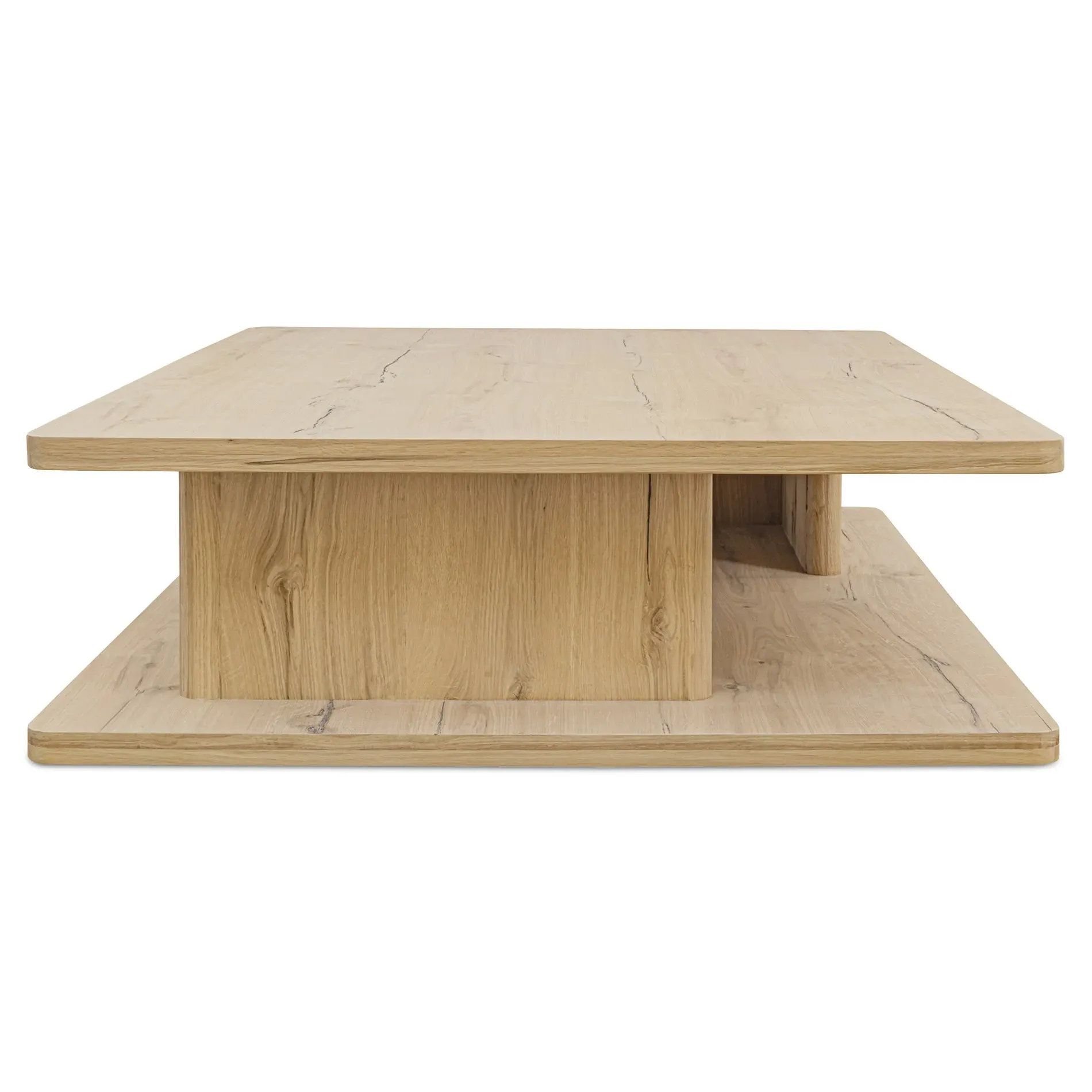 Camilla 2 Tier Rectangular Coffee Table - Light Oak