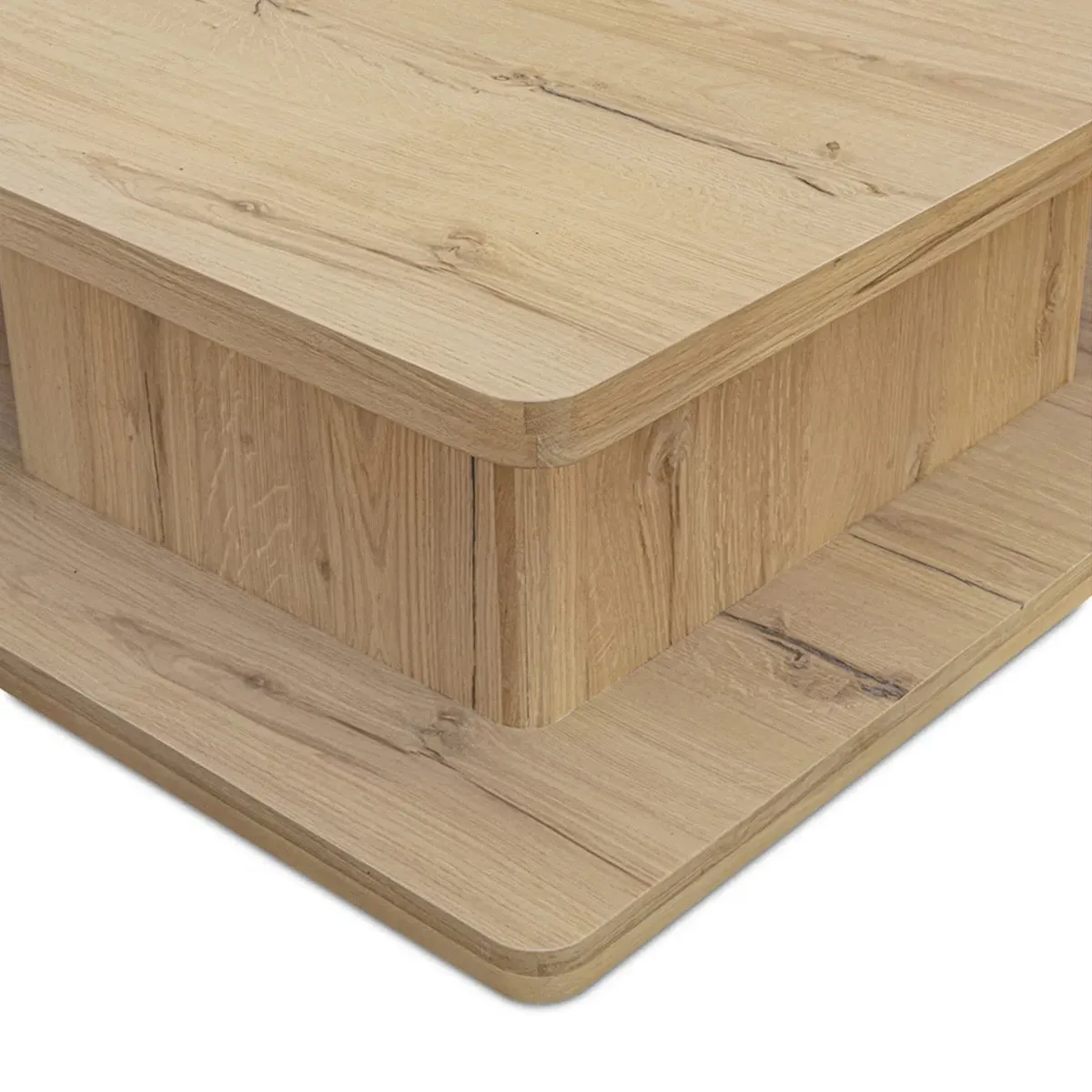 Camilla 2 Tier Rectangular Coffee Table - Light Oak