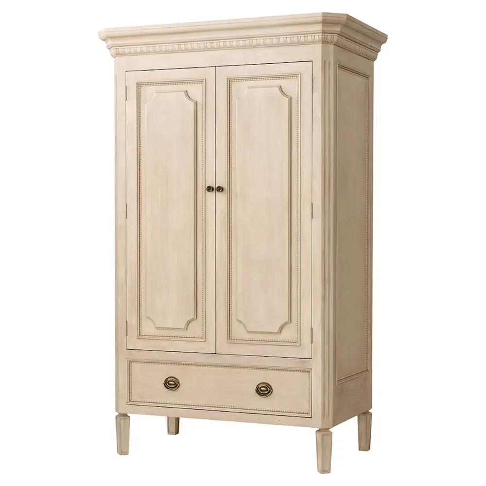 Camilla Armoire - Natural Brown, Alder Wood