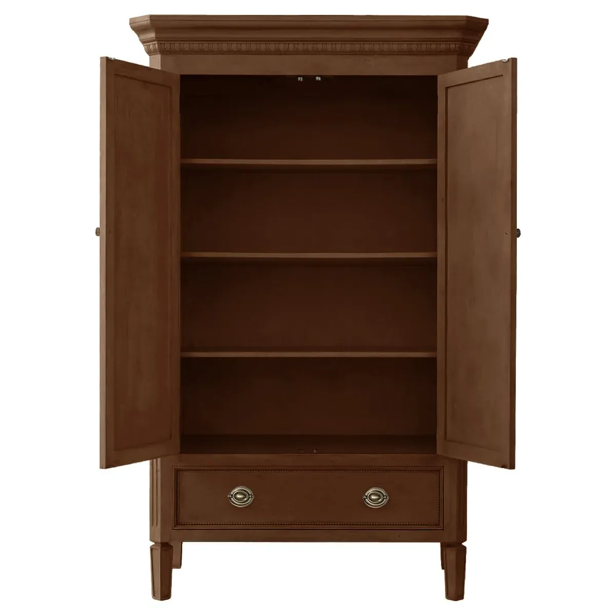 Camilla Armoire - Pecan Brown, Alder Wood