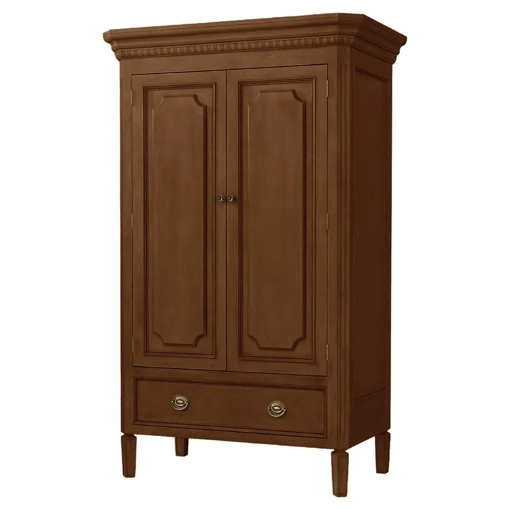 Camilla Armoire - Pecan Brown, Alder Wood