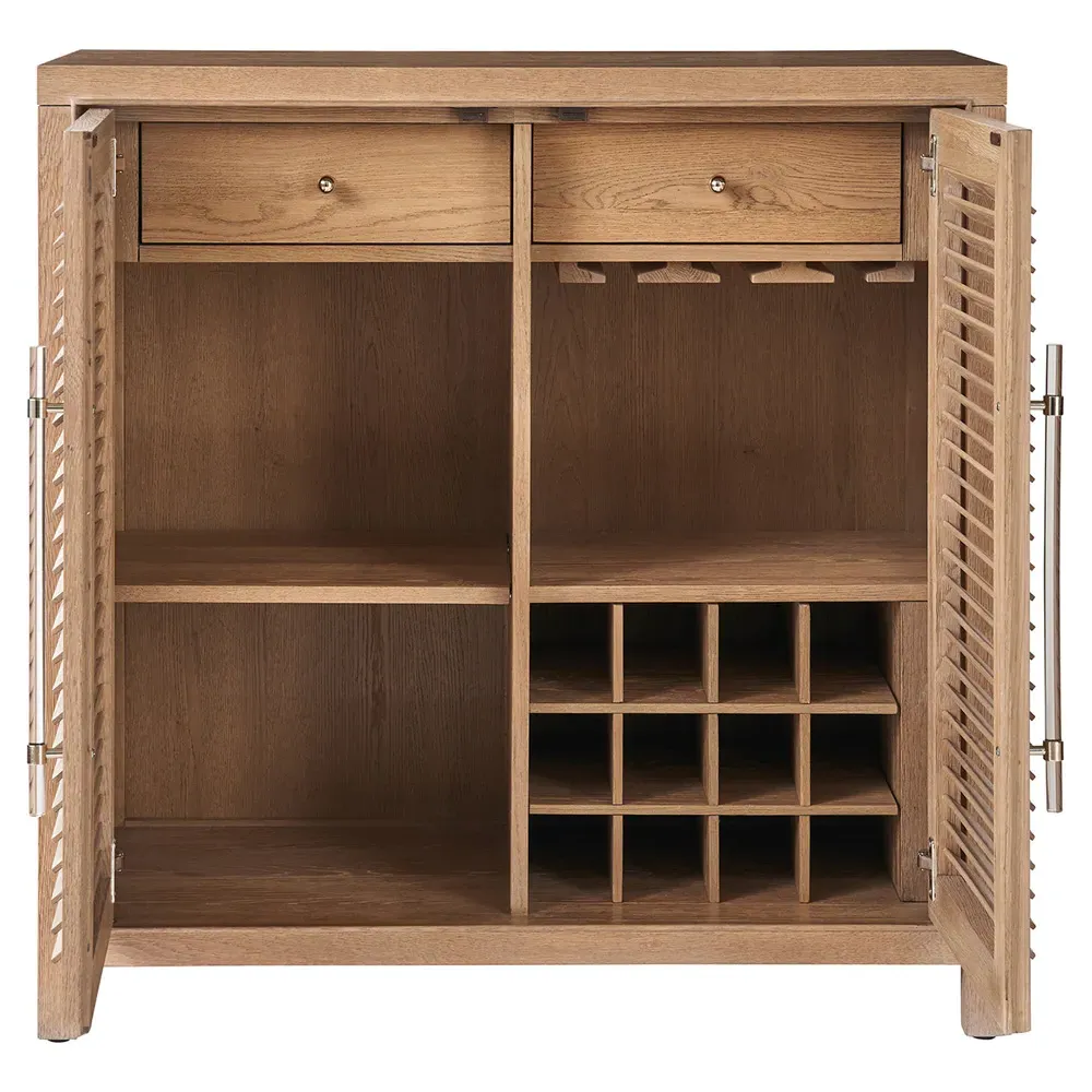Camilla Bar Cabinet - Brown, Oak