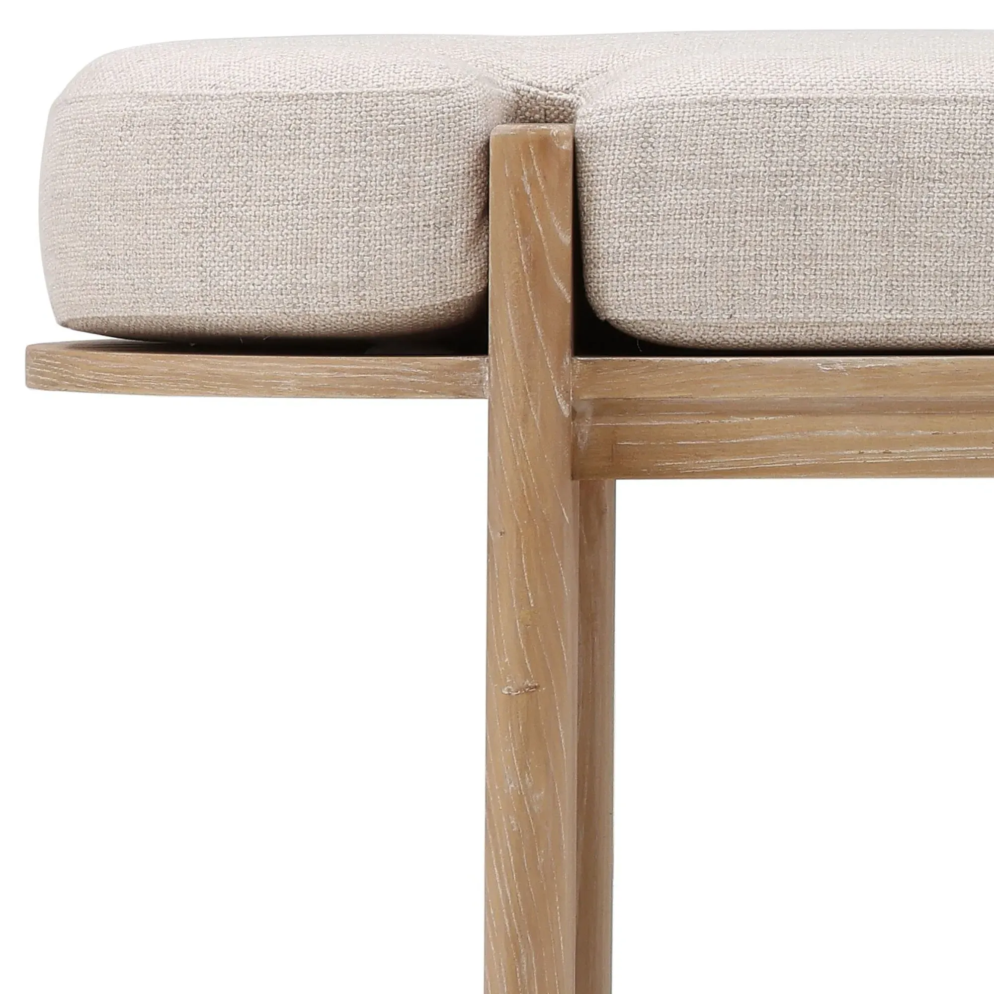 Camilla Bedroom Bench - Natural Brown, Elm Wood