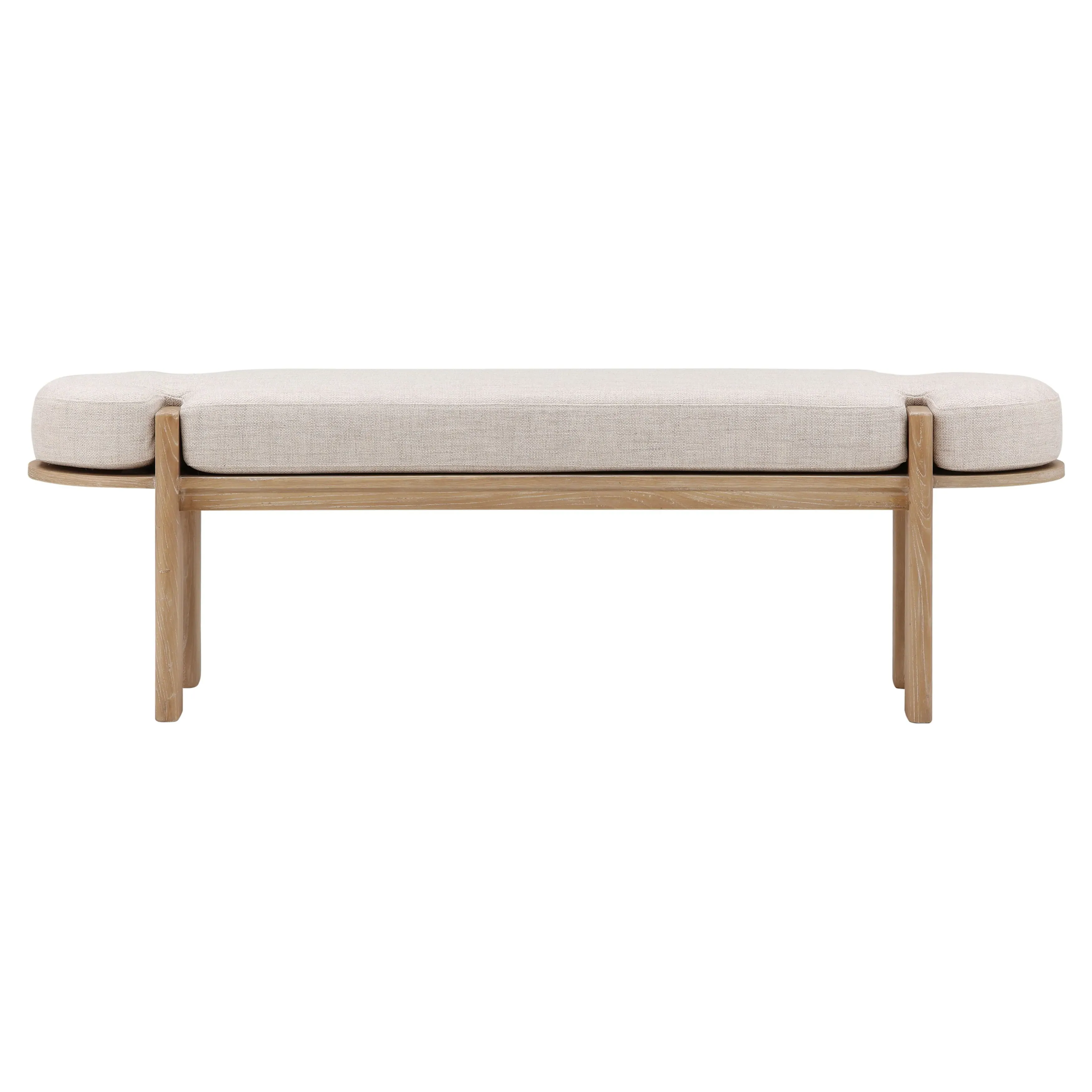Camilla Bedroom Bench - Natural Brown, Elm Wood image