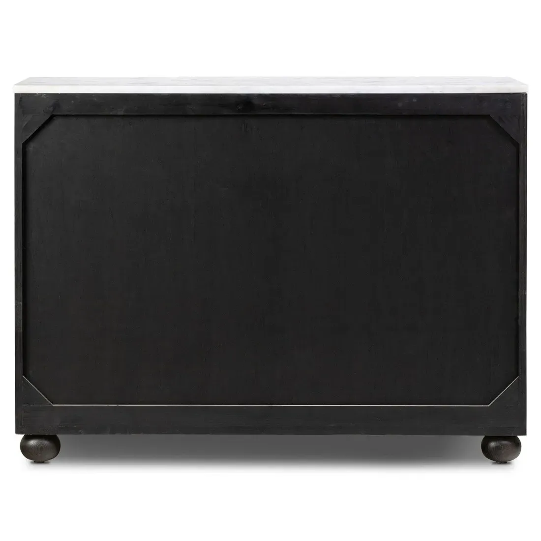 Camilla Chest - White Marble, Black Oak