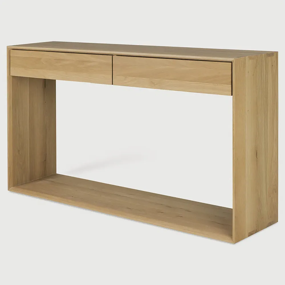Camilla Console Table - Brown, Oak