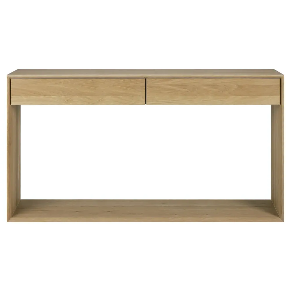 Camilla Console Table - Brown, Oak