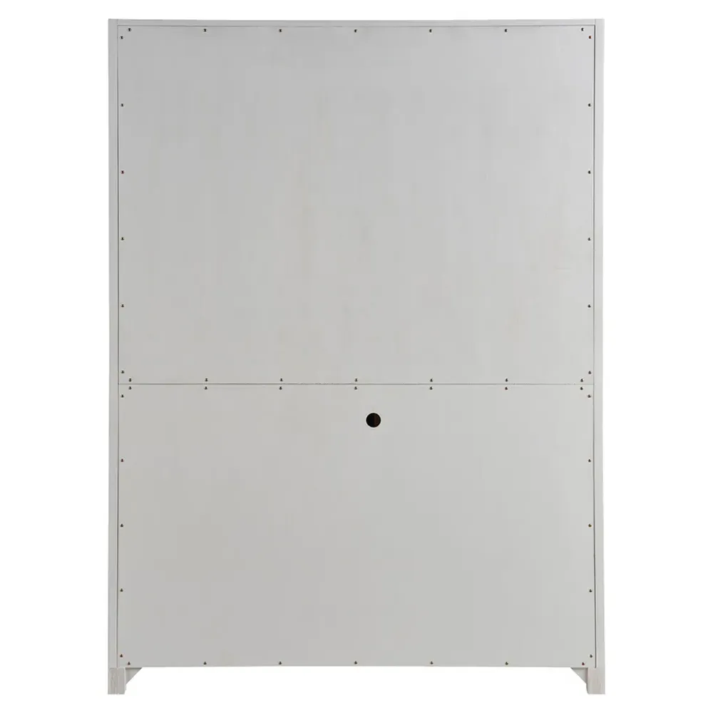 Camilla Glass Door Display Cabinet - White, Oak