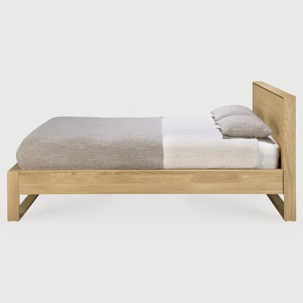 Camilla King Size Bed Frame - Brown, Oak