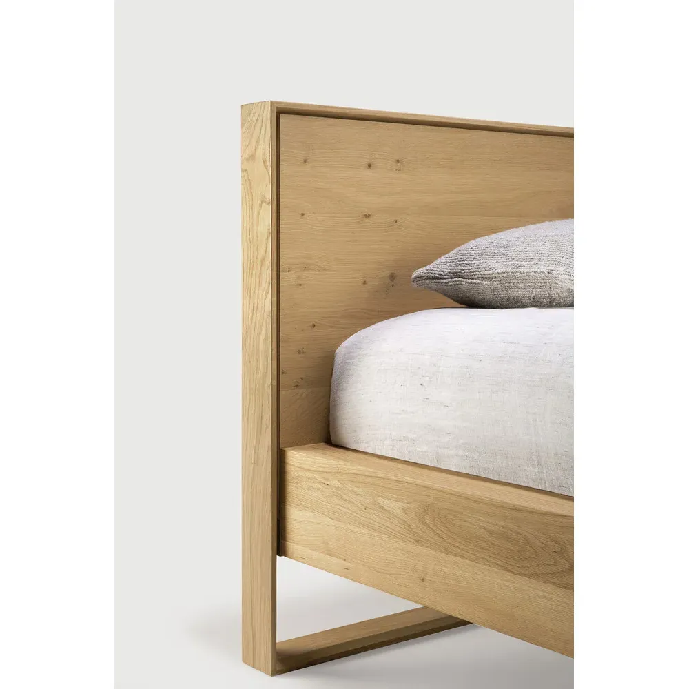 Camilla King Size Bed Frame - Brown, Oak