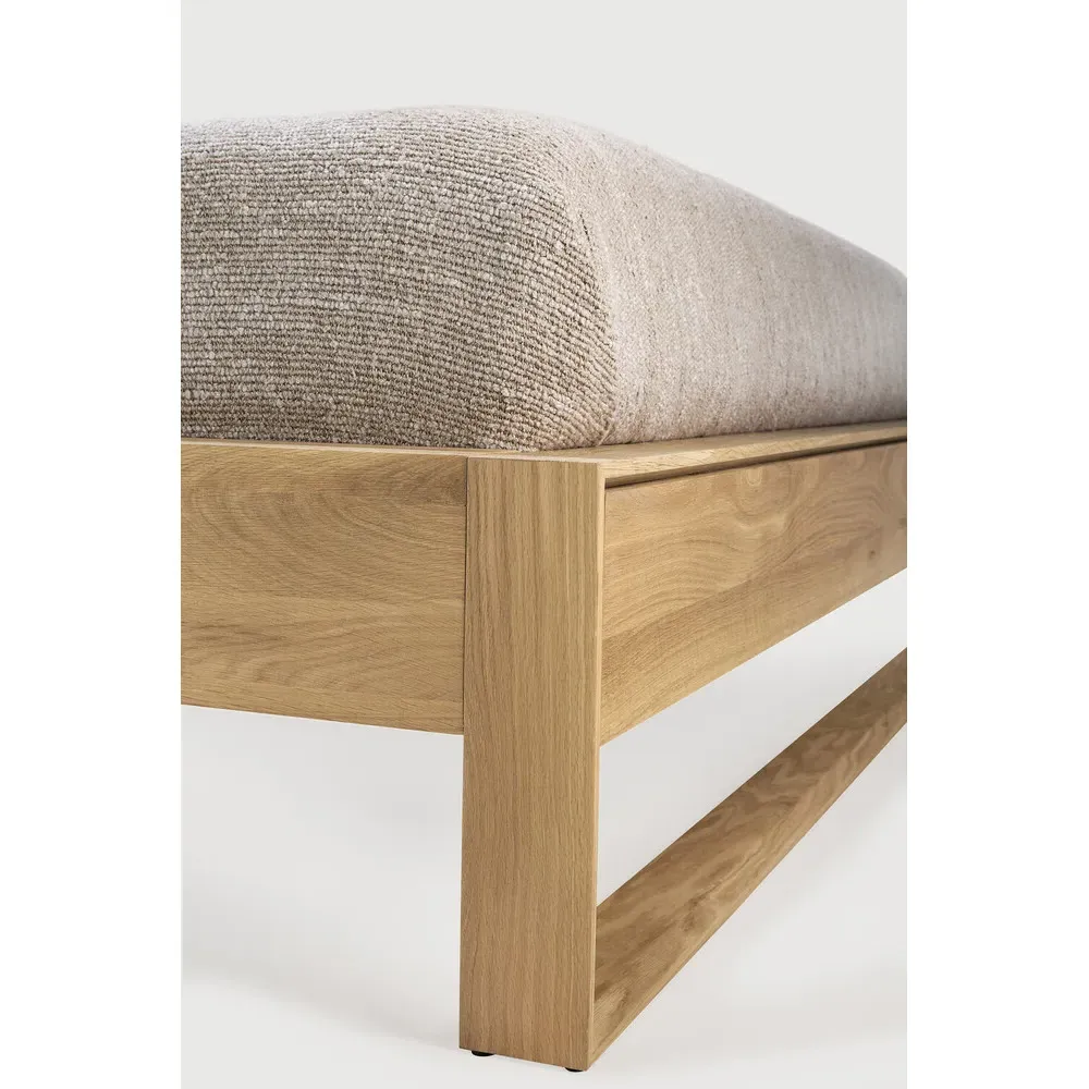 Camilla King Size Bed Frame - Brown, Oak