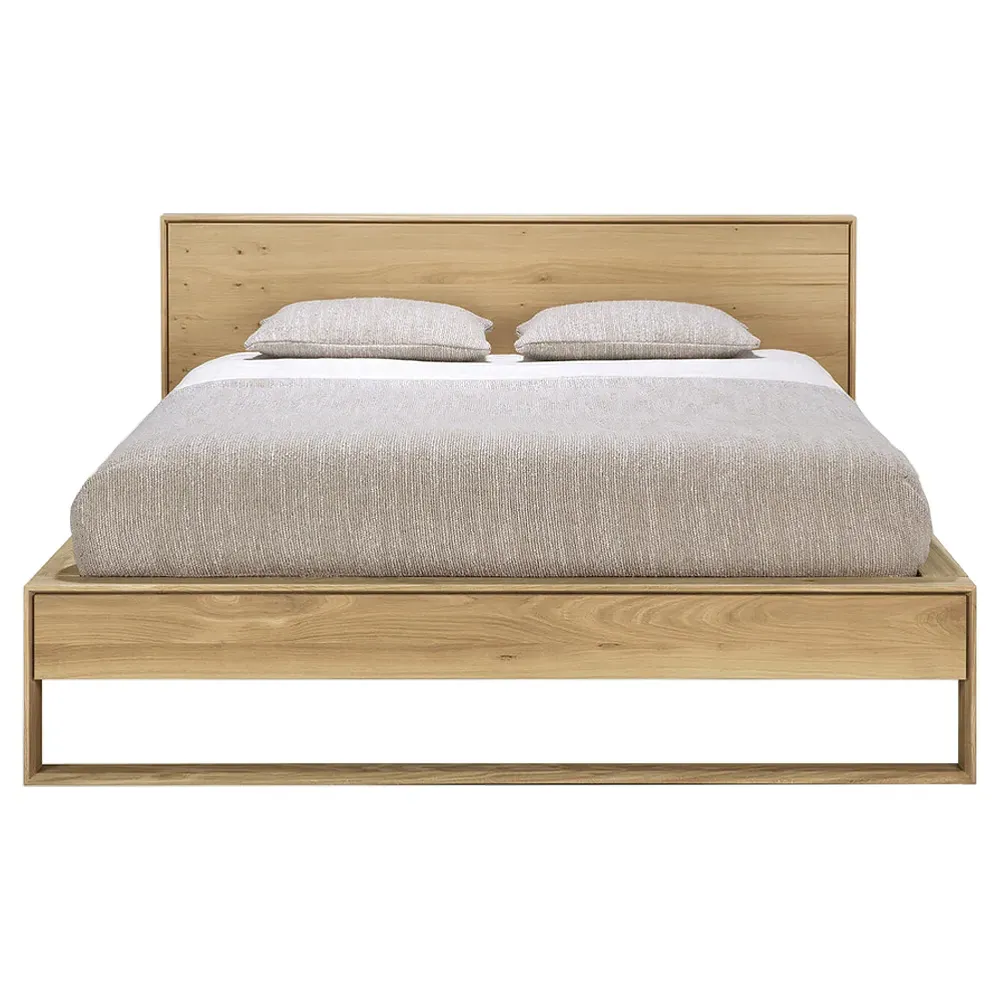 Camilla King Size Bed Frame - Brown, Oak