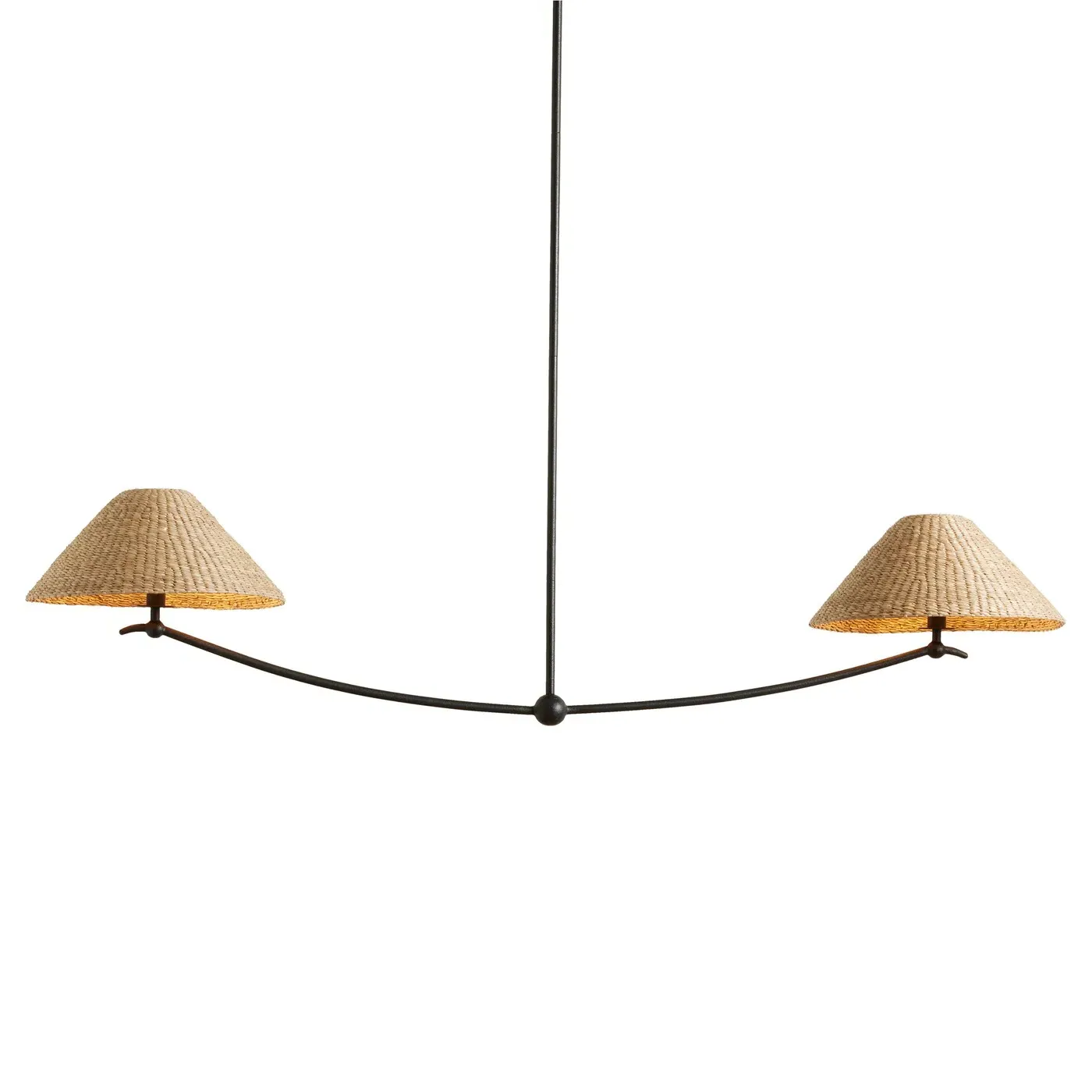 Camilla Linear Pendant Light - Black, Iron