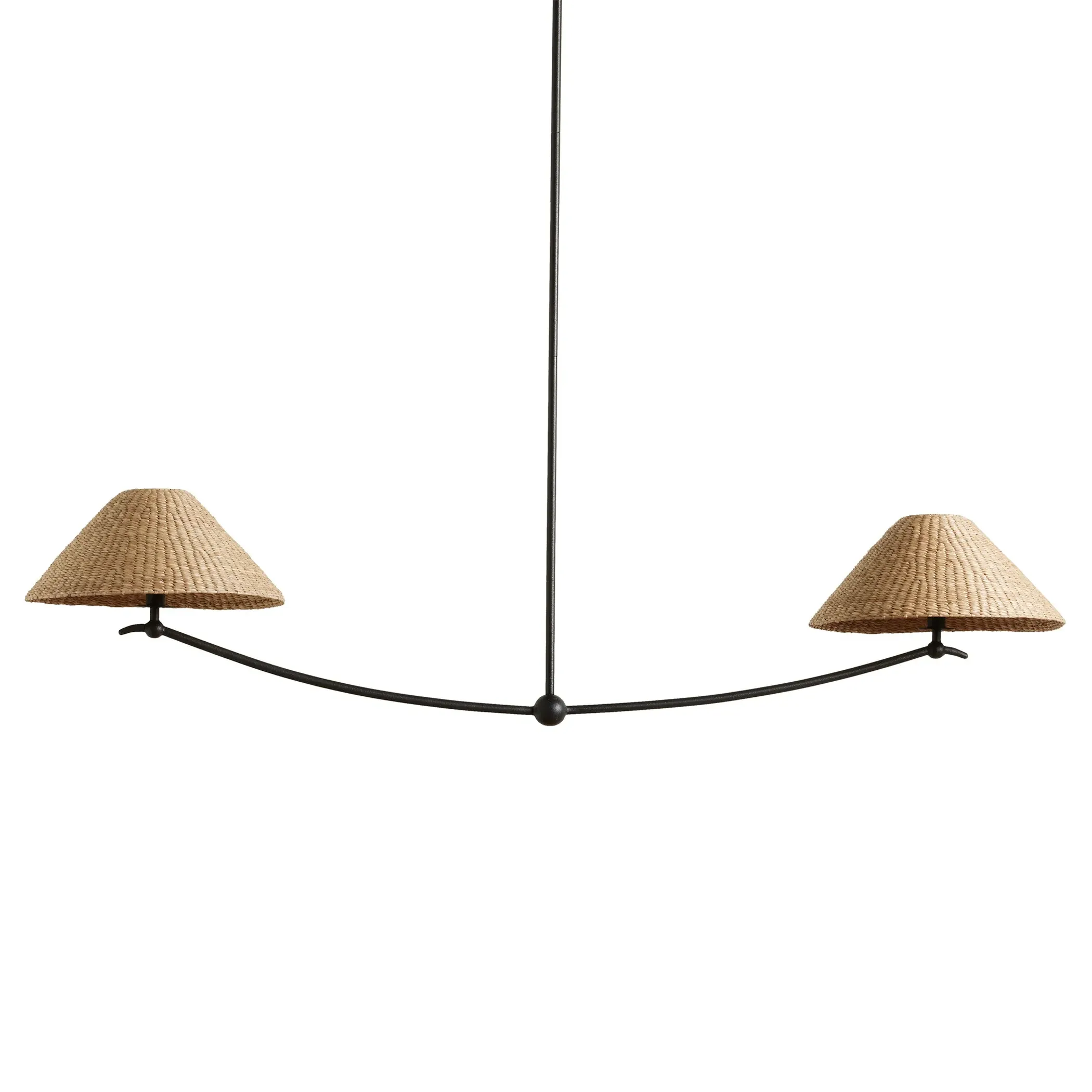 Camilla Linear Pendant Light - Black, Iron