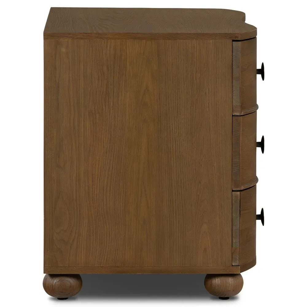 Camilla Nightstand - Brown, Oak