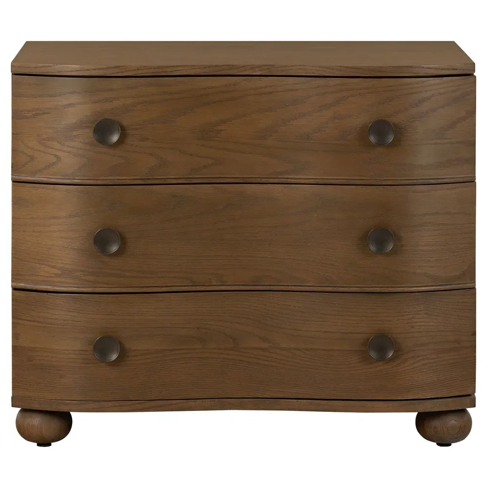 Camilla Nightstand - Brown, Oak