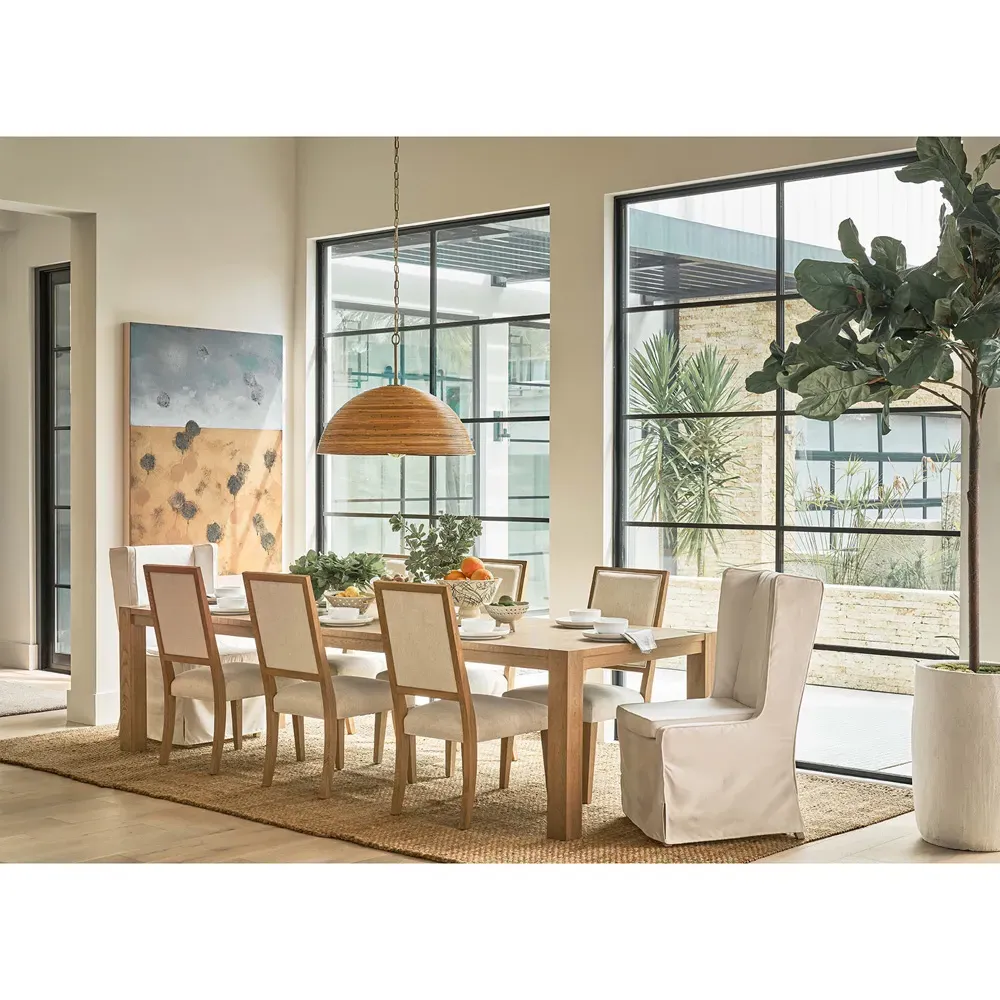 Camilla Rectangular Extendable Dining Table - Brown, Oak