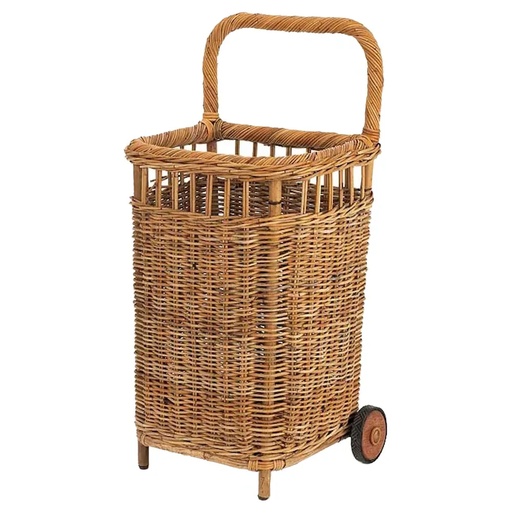 Camilla Small Handwoven Floor Basket - Natural, Rattan image