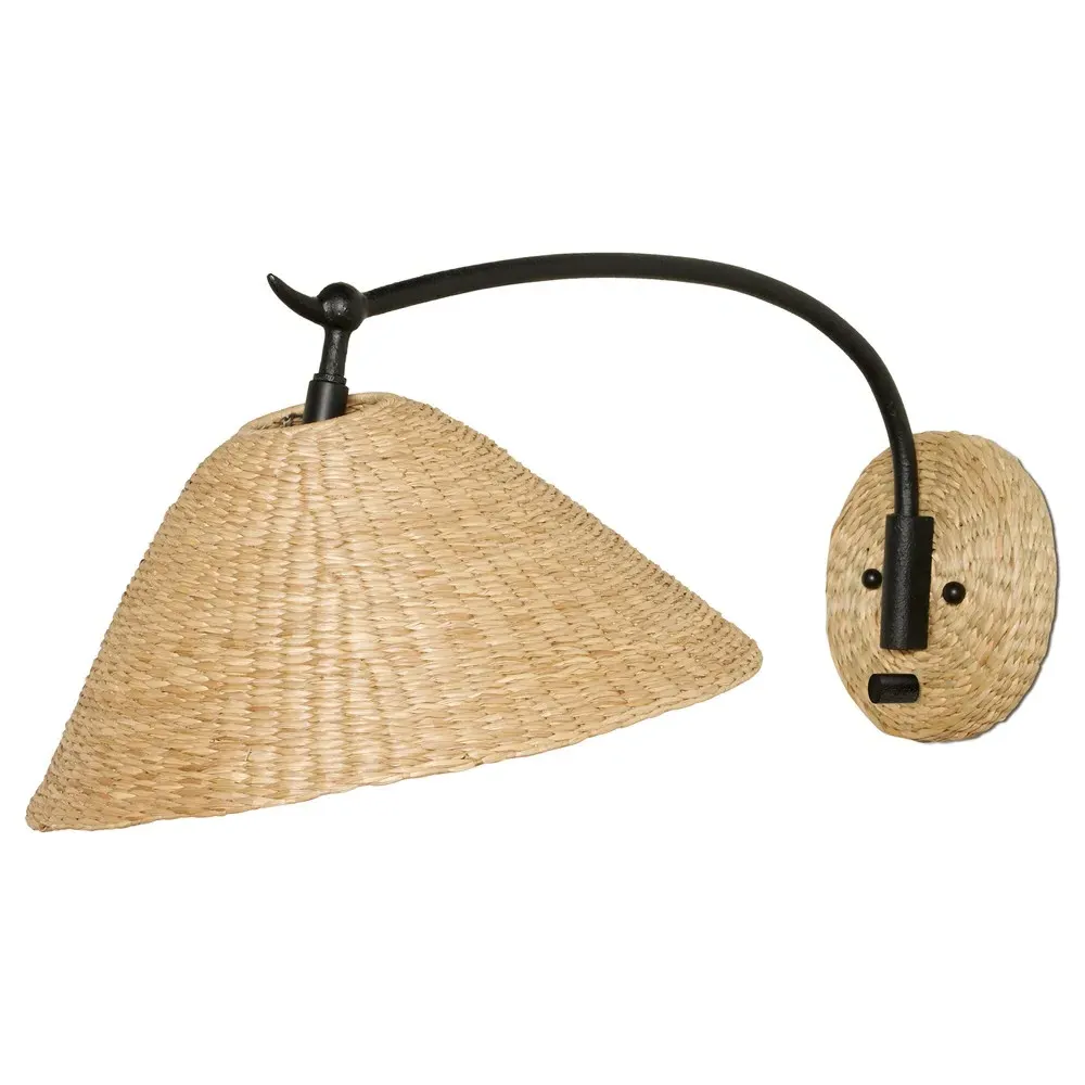 Camilla Swing Arm Sconce - Black, Iron