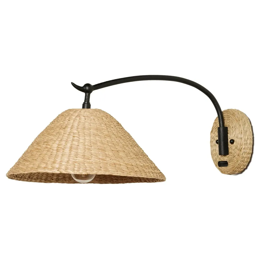 Camilla Swing Arm Sconce - Black, Iron