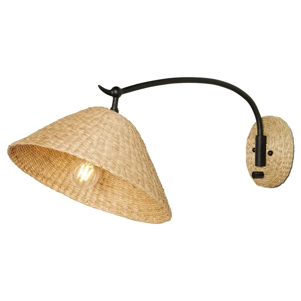 Camilla Swing Arm Sconce - Black, Iron