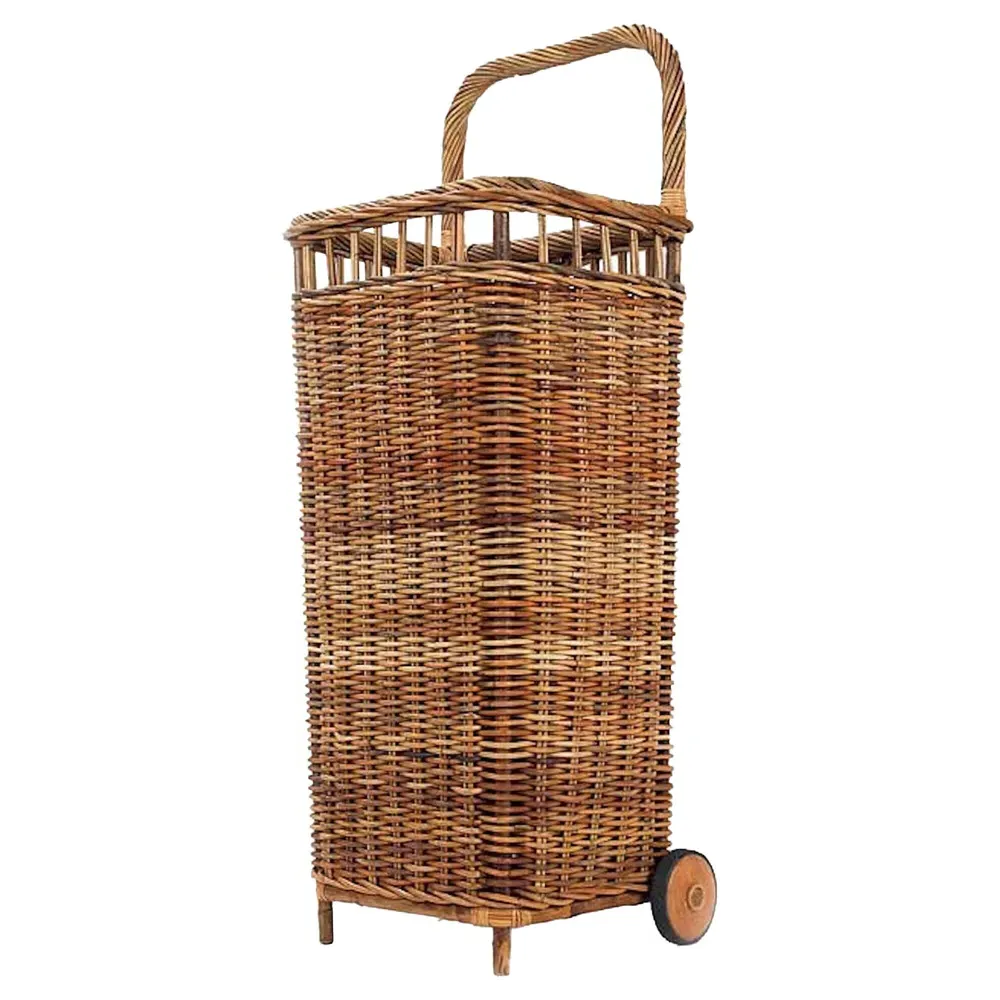 Camilla Tall Handwoven Floor Basket - Natural, Rattan