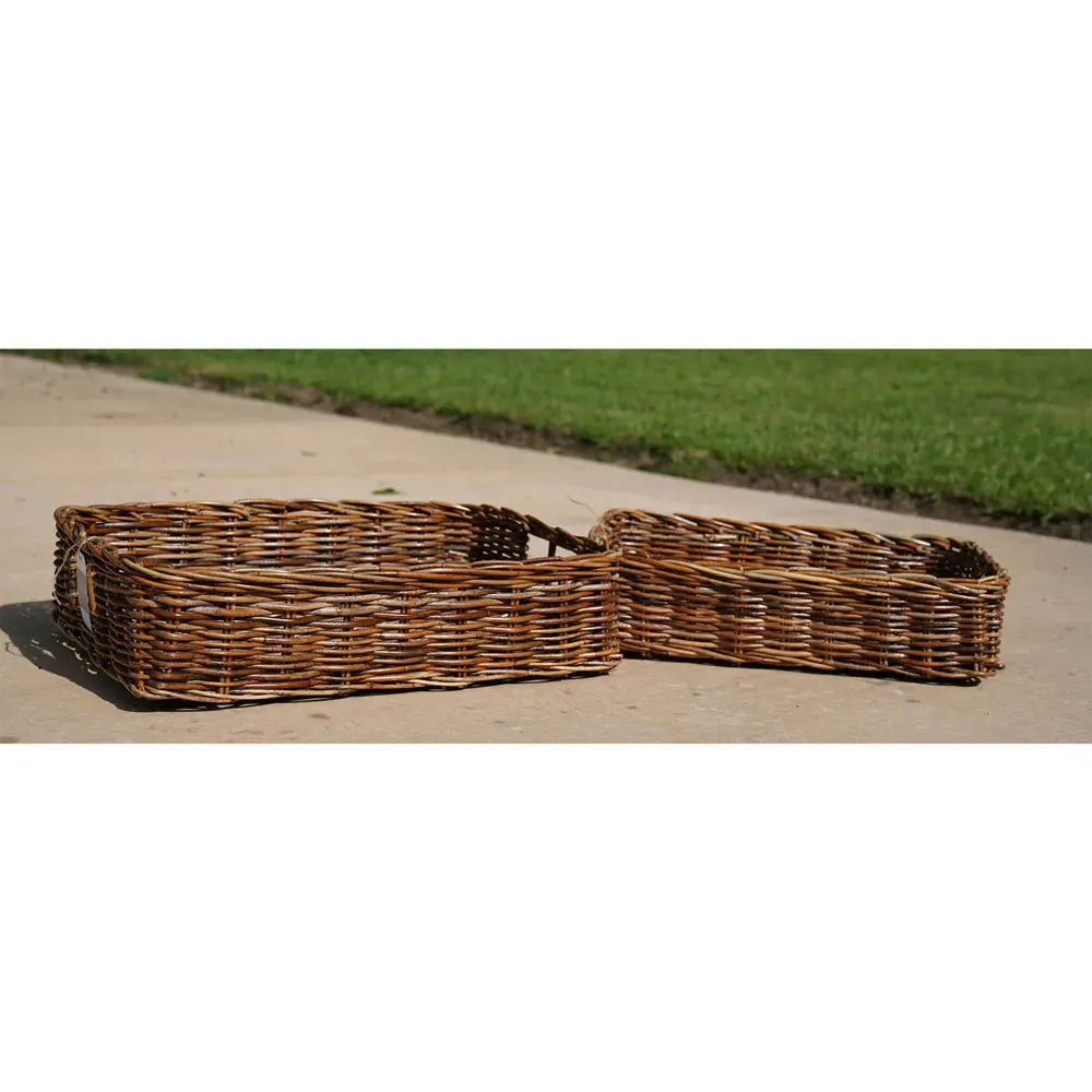 Camilla Woven Decorative Basket Set - Natural, Rattan