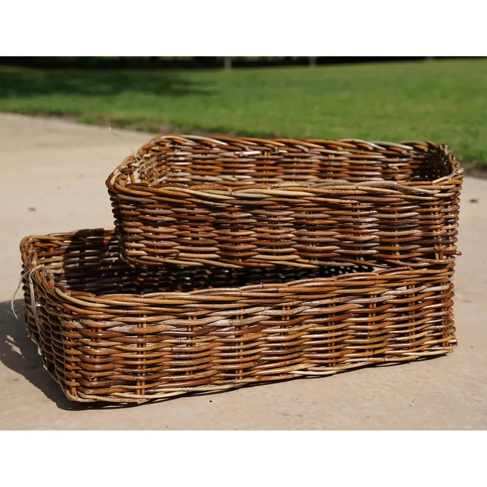 Camilla Woven Decorative Basket Set - Natural, Rattan