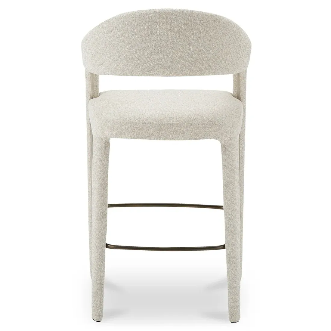 Camille Bar Stool - Beige, Metal