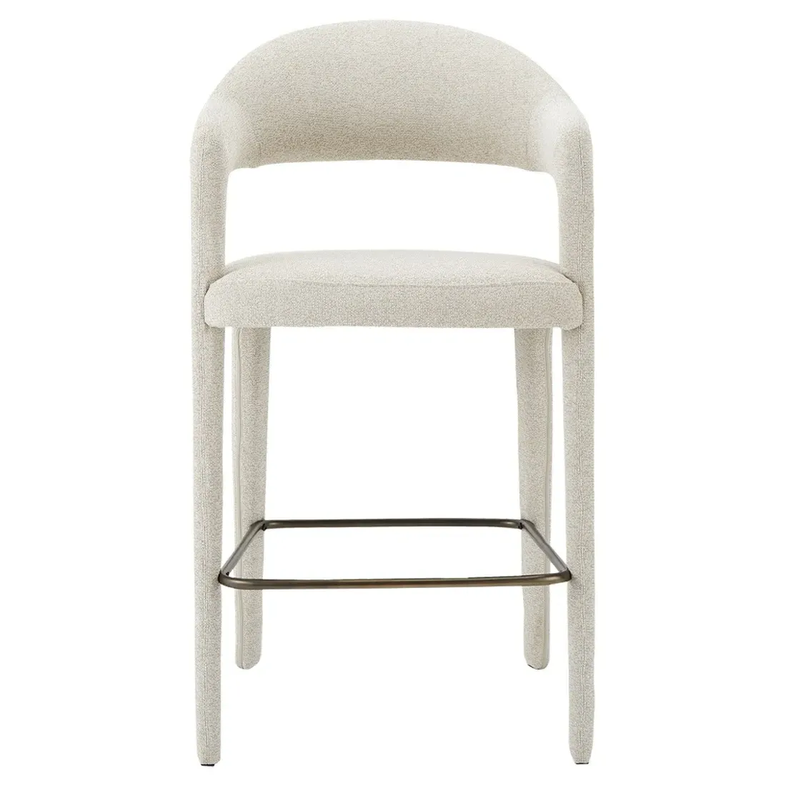 Camille Bar Stool - Beige, Metal