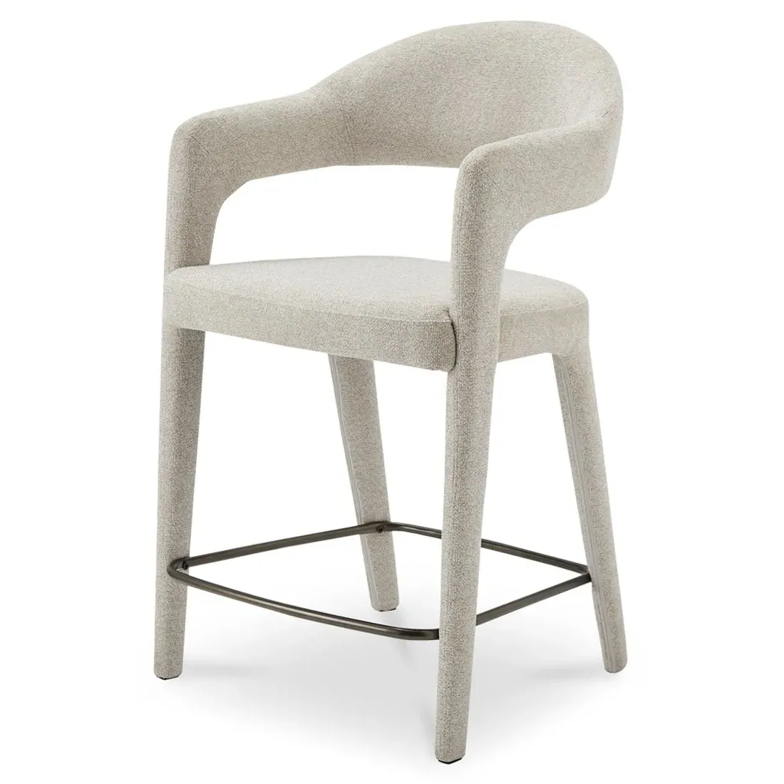 Camille Counter Stool - Beige, Metal
