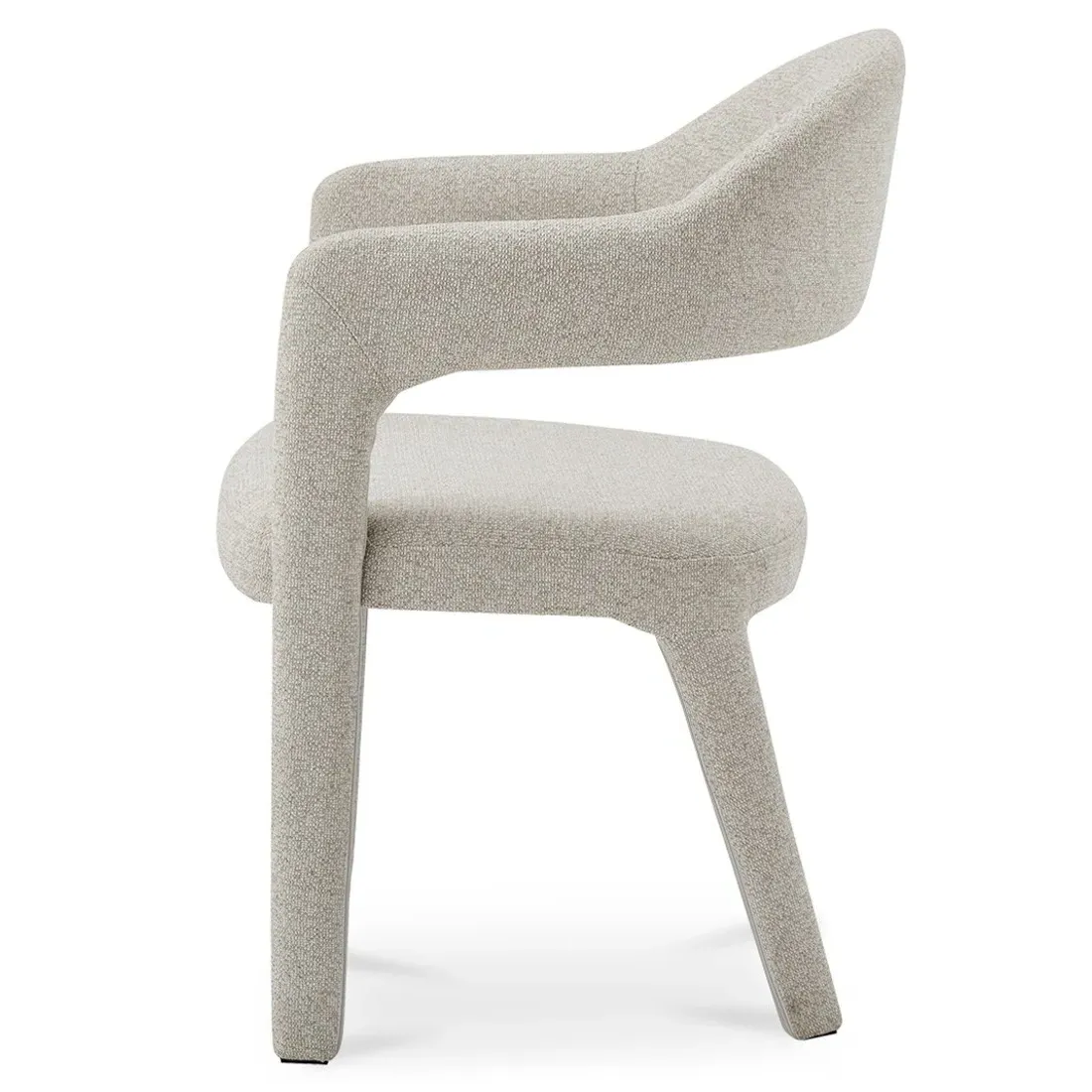 Camille Dining Arm Chair - Beige, Metal