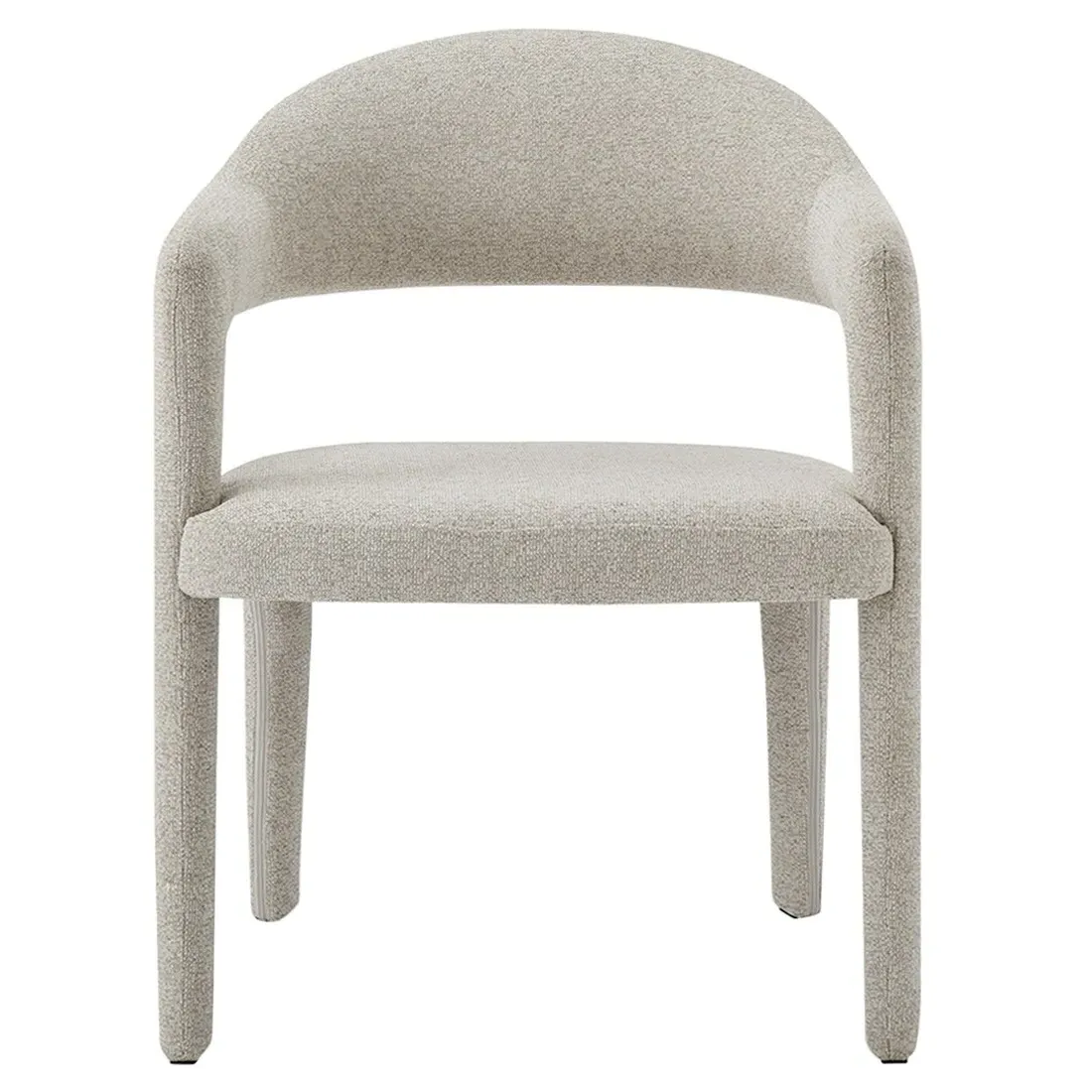 Camille Dining Arm Chair - Beige, Metal image