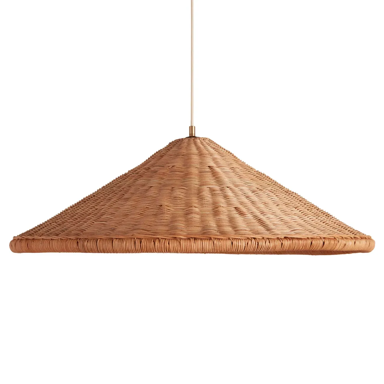 Camille Rattan Pendant Light - Natural