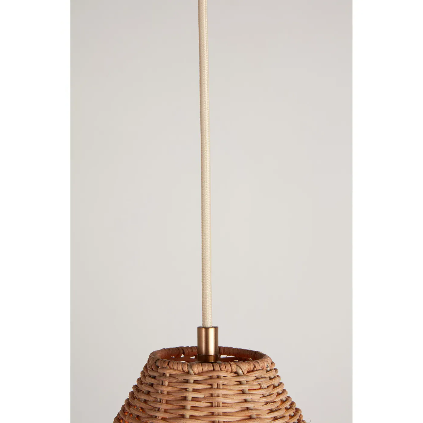Camille Tall Rattan Pendant Light - Natural