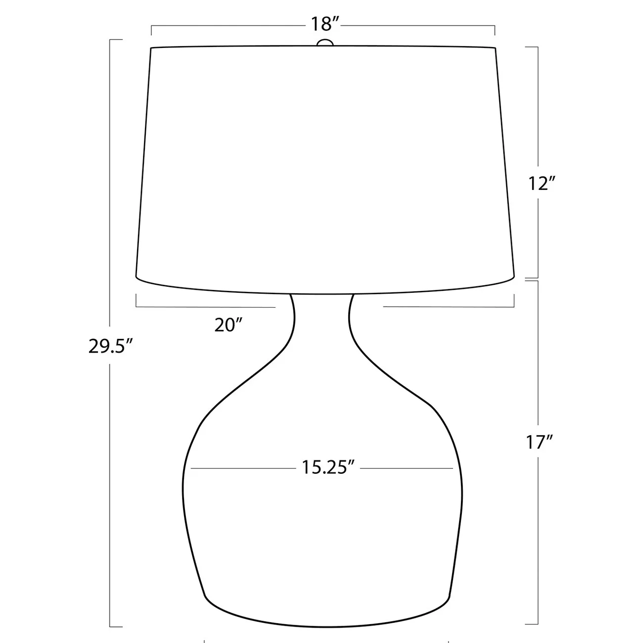 Campagna Table Lamp - Beige, Rattan