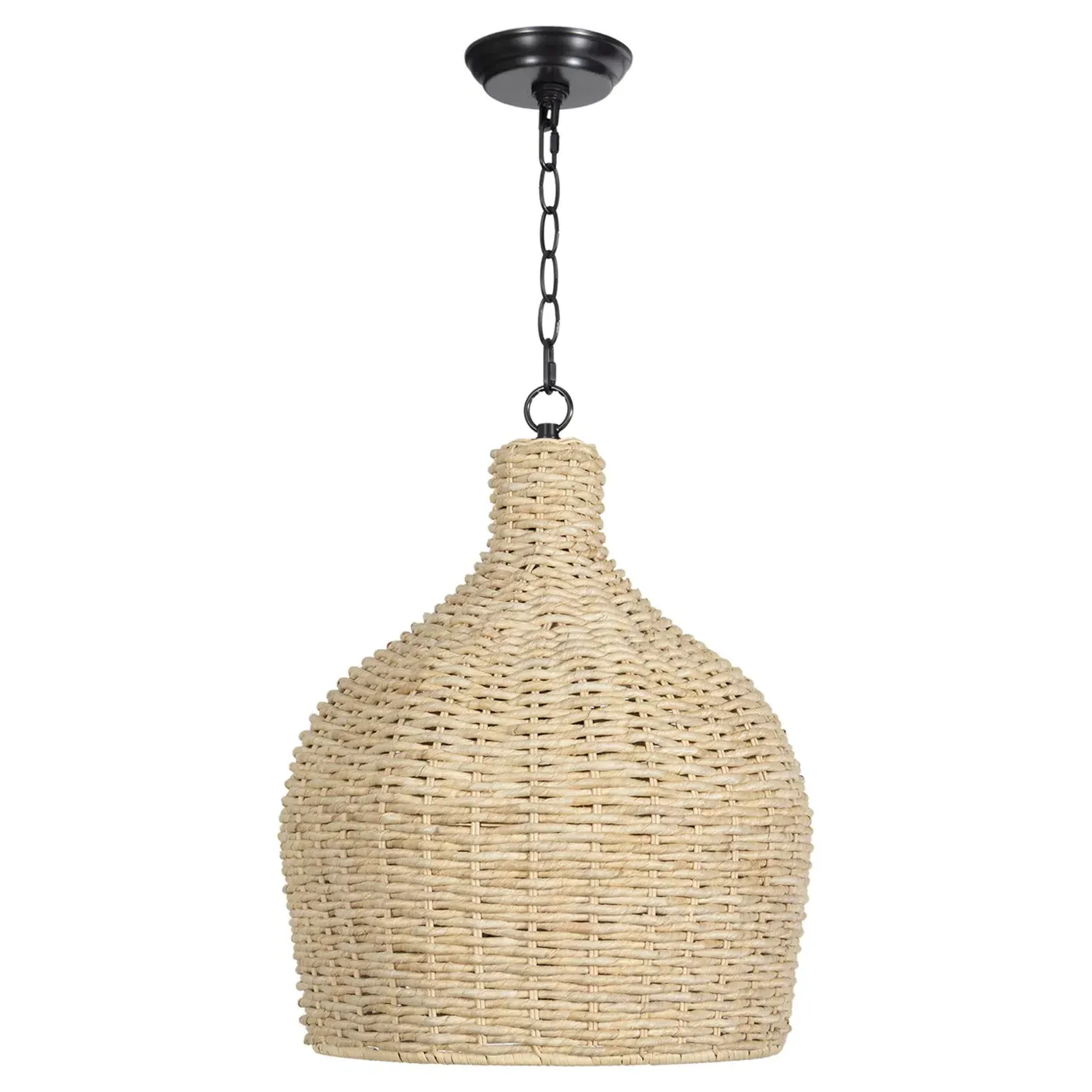 Campagna Woven Rattan Pendant Light - Bronze image