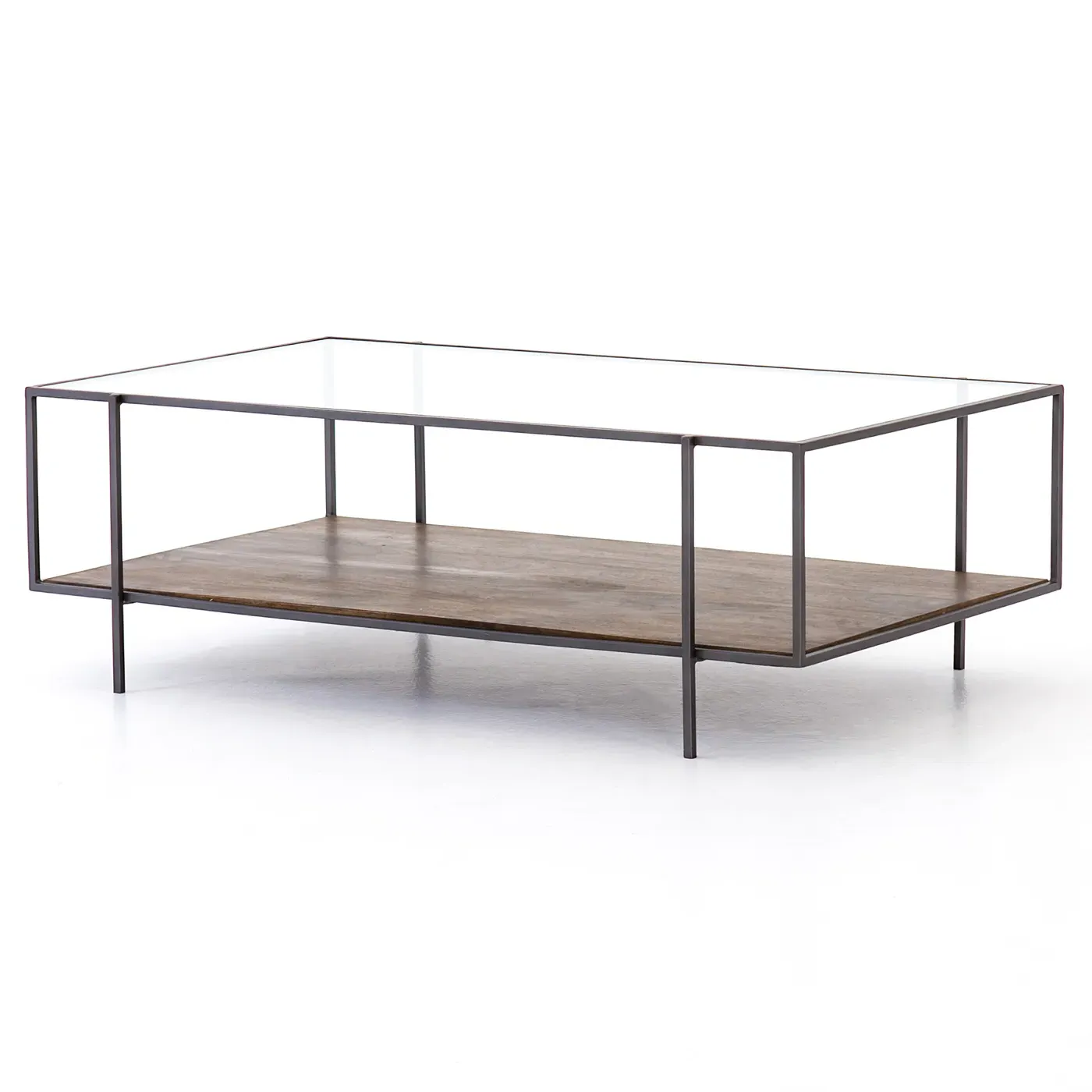 Camron Rectangular Coffee Table - Brown, Mango Wood