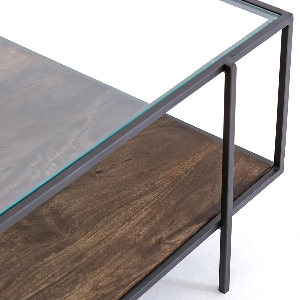 Camron Rectangular Coffee Table - Brown, Mango Wood