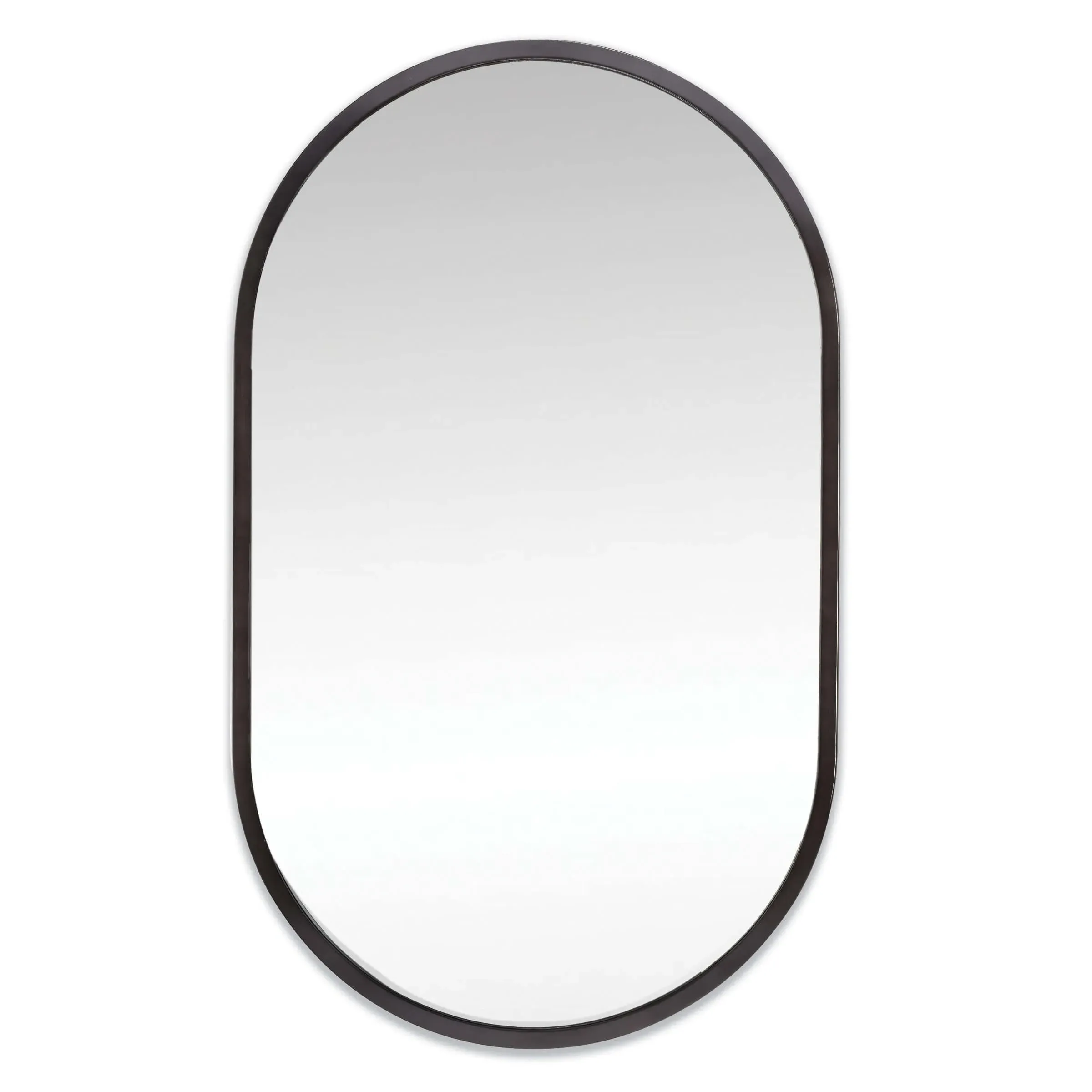 Canal Steel Wall Mirror - Black image