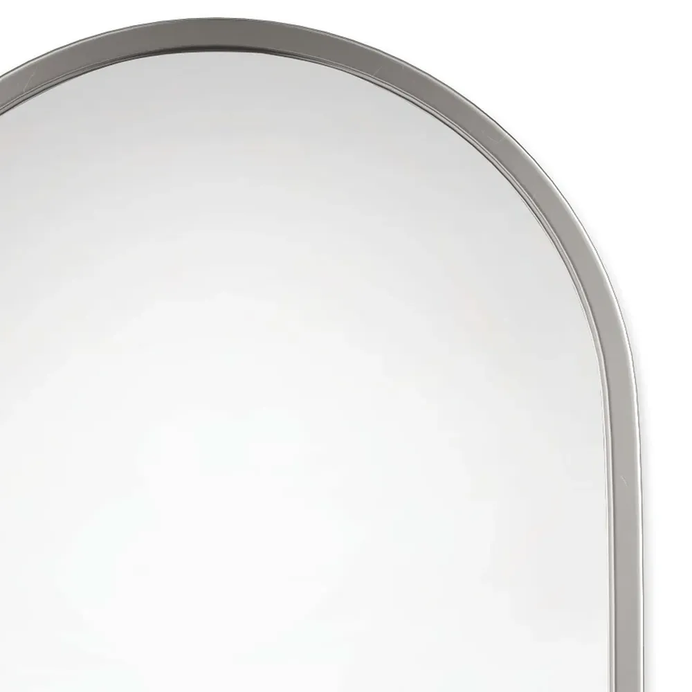 Canal Wall Mirror - Silver, Steel
