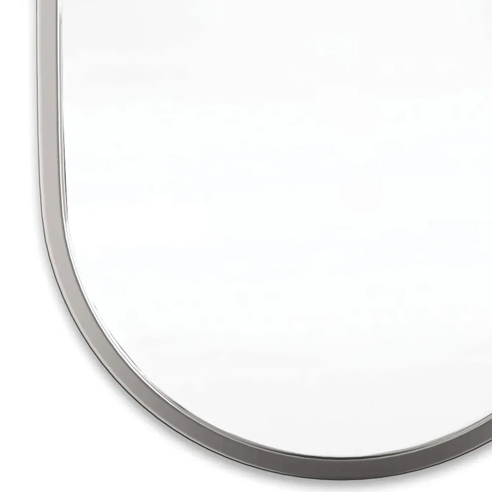 Canal Wall Mirror - Silver, Steel