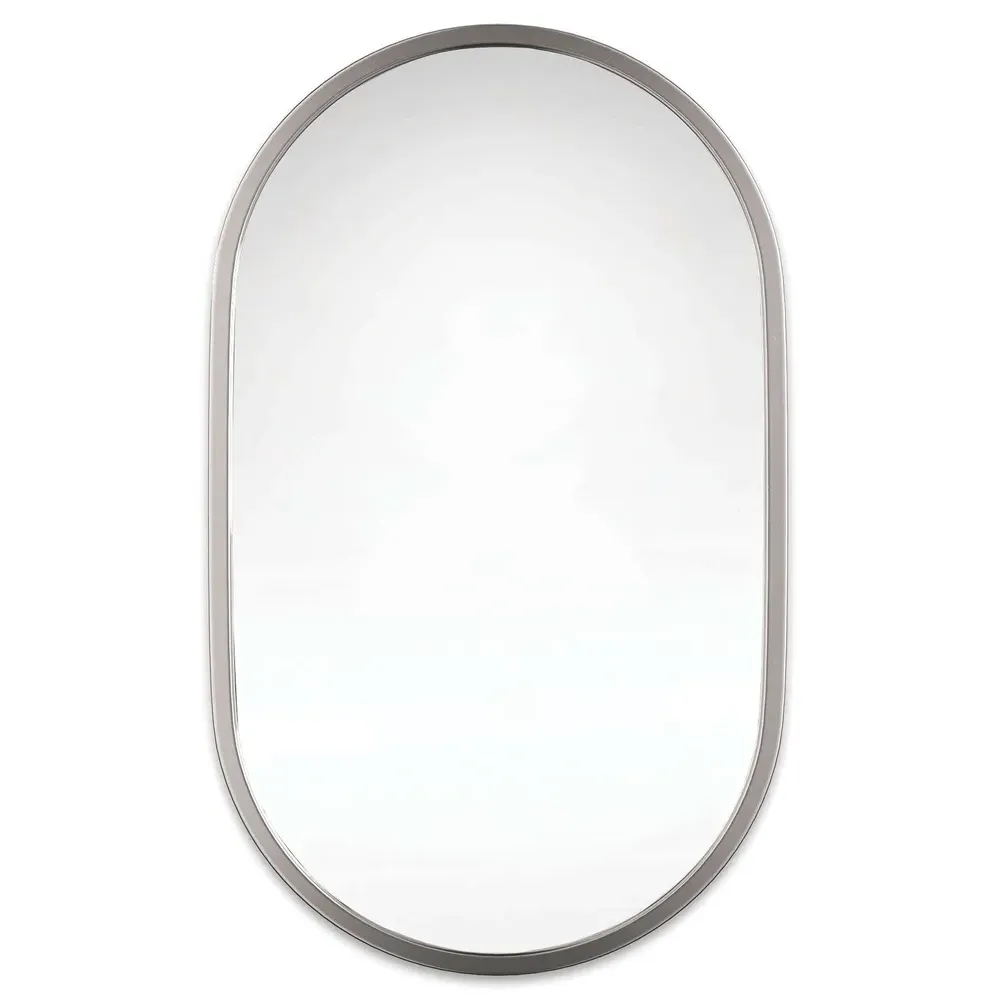 Canal Wall Mirror - Silver, Steel image